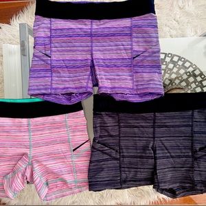 Lululemon shorts- perfect condition - all size 8